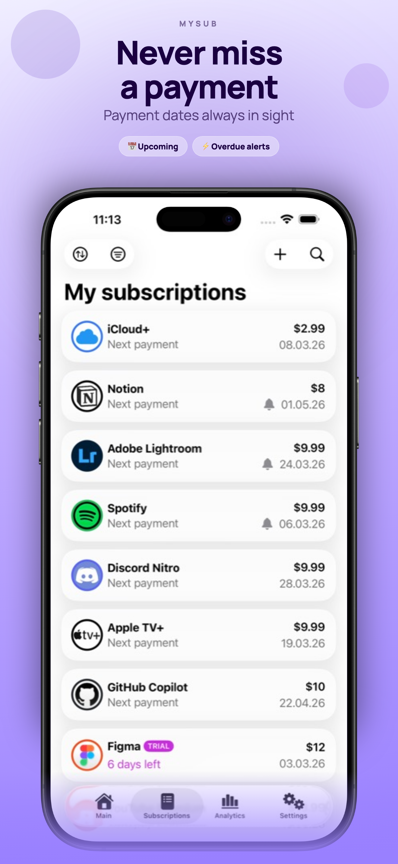 MySub screenshot 2